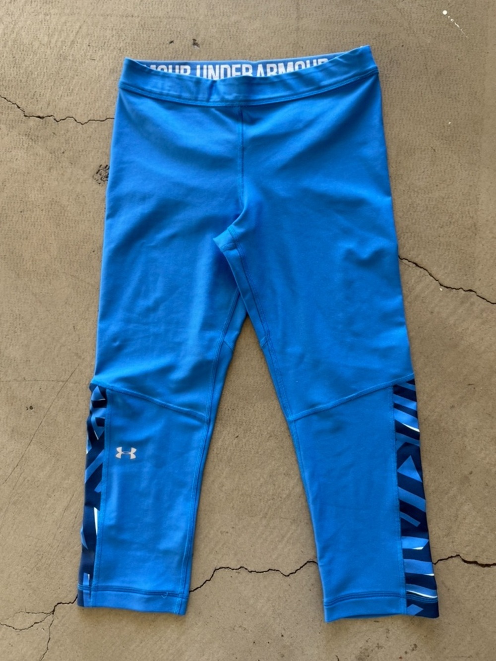 Under Armour / HeatGear Compression Capri Leggings / Blue